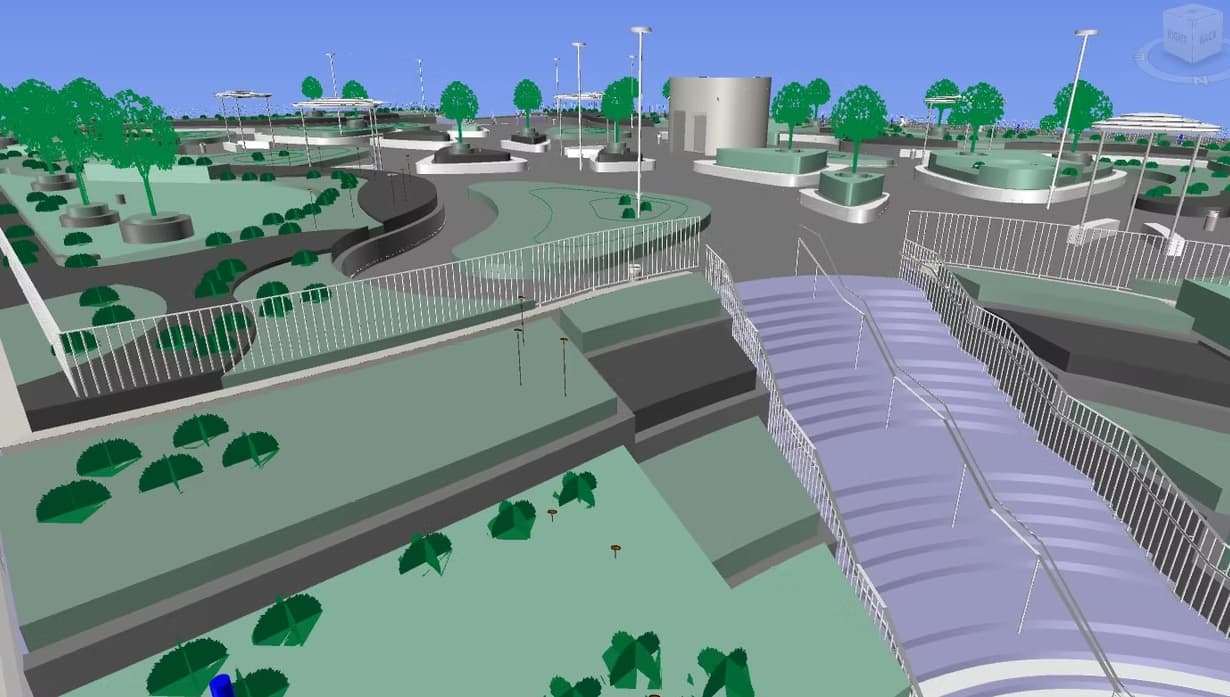 AD Parking & Parks Development — Infrastructure – Landscape BIM project by BIMCO Technology