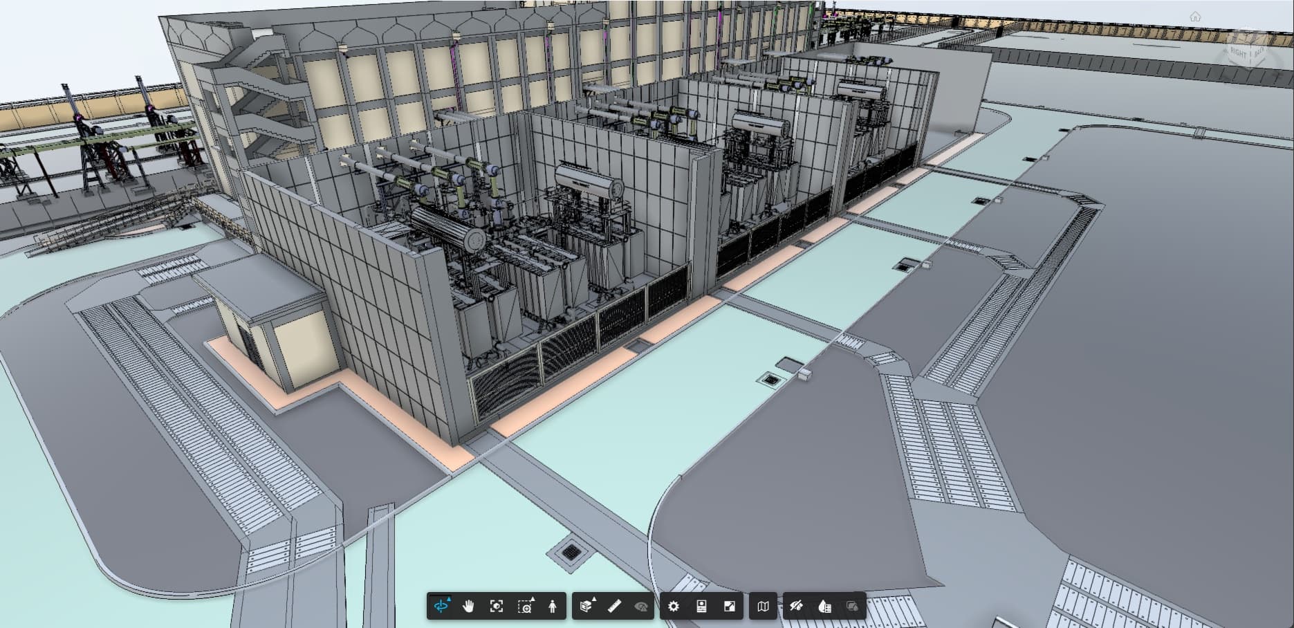 Power Substations — Infrastructure Civil – Substations BIM project by BIMCO Technology
