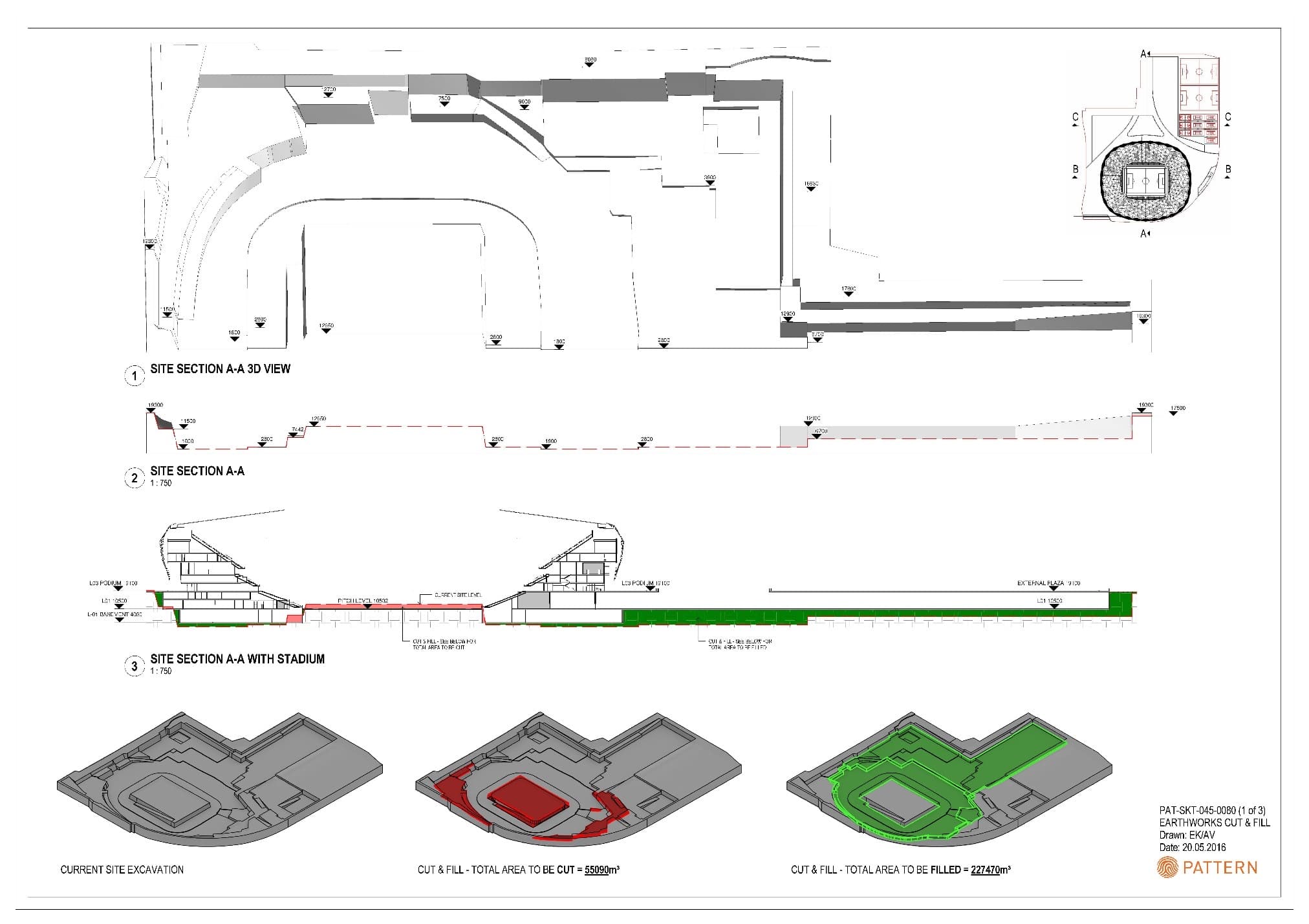 BIM Digital Engineering — UTILISING THE DIGITAL TERRAIN MODEL TO PREPARE ACCURATE CUT & FILL DRAWINGS